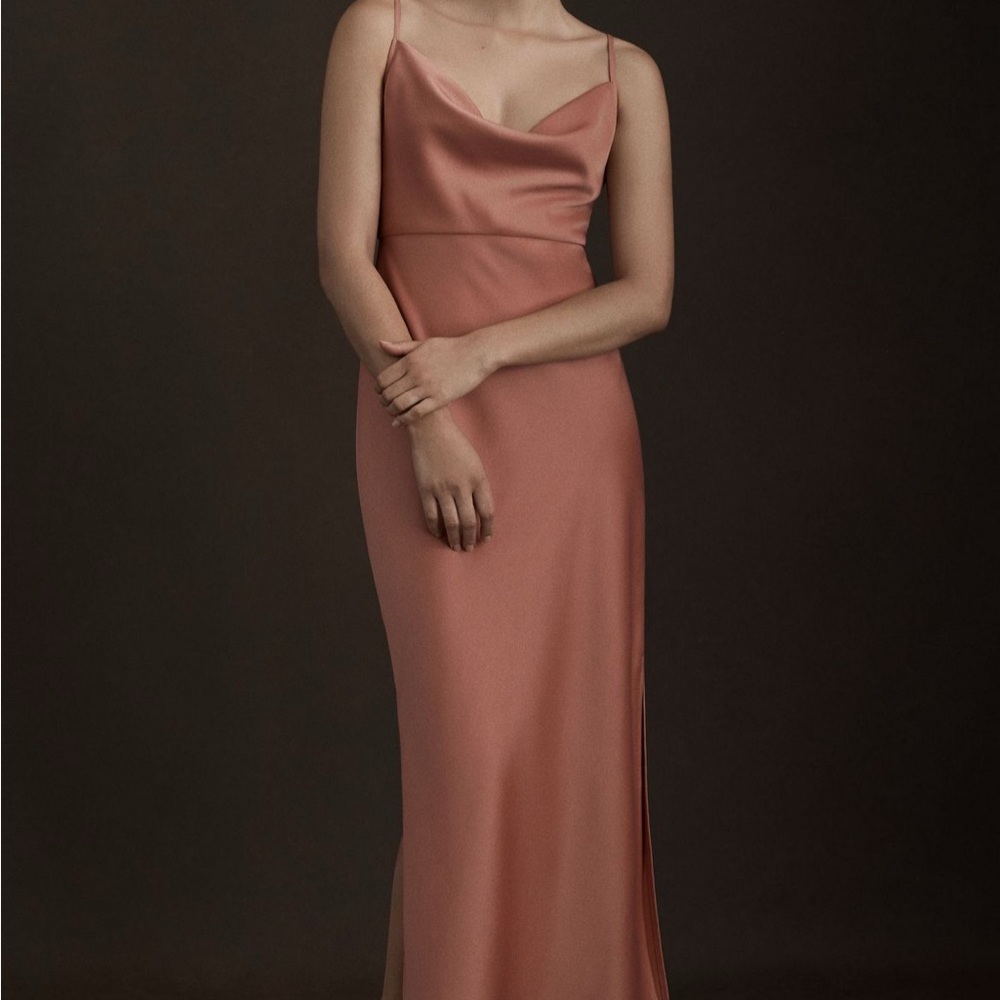 BHLDN Cali Satin Midi Dress